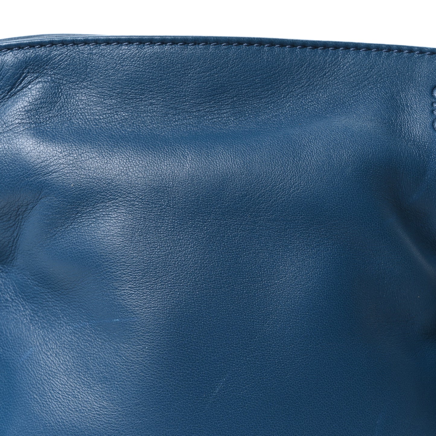 Nappa Mini Flamenco Knot Clutch Abyss Blue