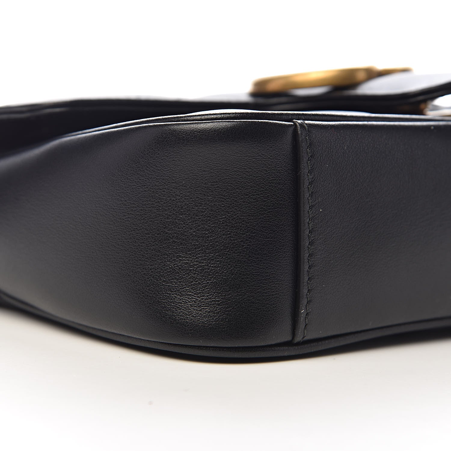 Gucci Calfskin Matelasse Mini GG Marmont Shoulder Bag Black 8 of 10