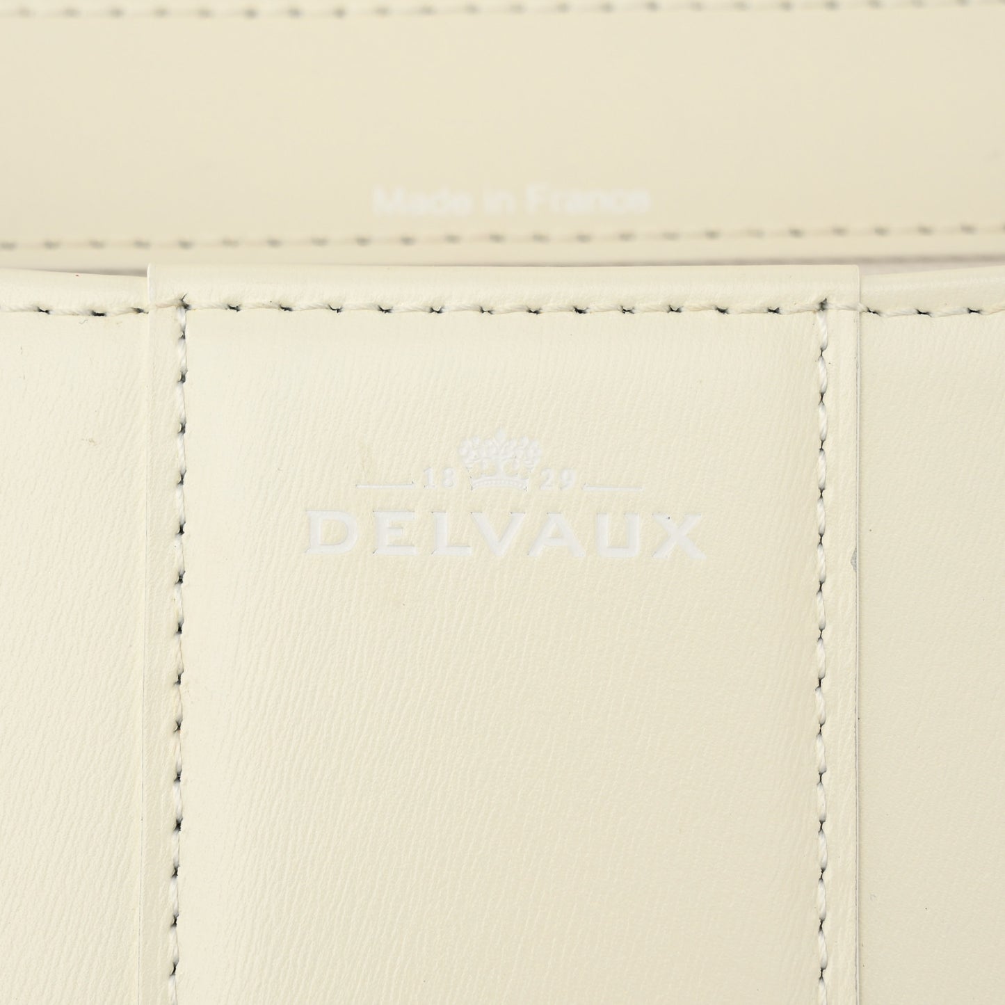 Box Calfskin MM Brillant Satchel Ivory