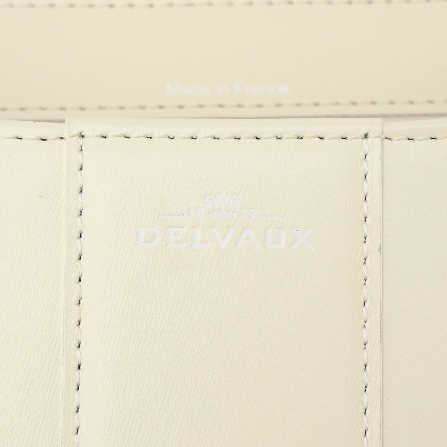 Delvaux Box Calfskin MM Brillant Satchel Ivory 9 of 13