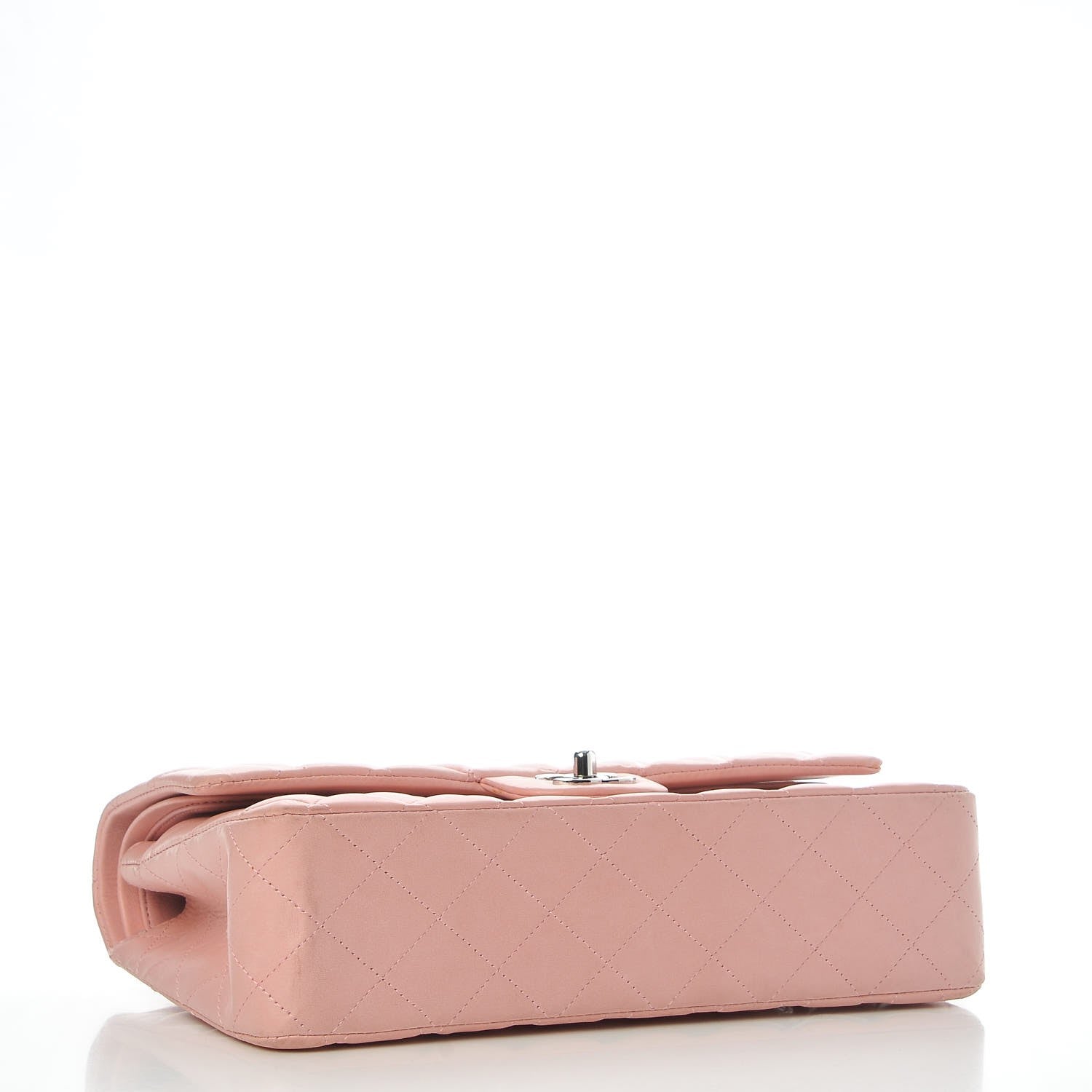 Chanel Lambskin Quilted Medium Double Flap Light Pink 4 of 14