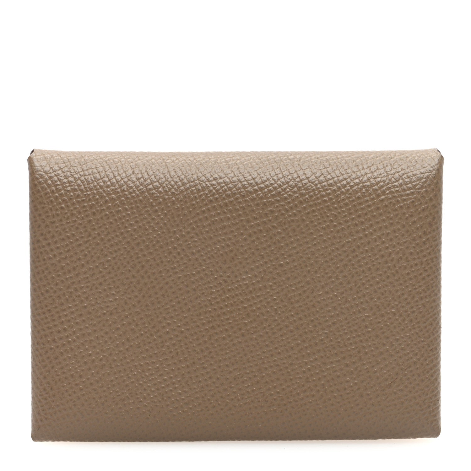 Hermes Epsom Calvi Duo Card Case Etoupe 1 of 7
