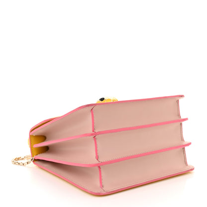 Bulgari Calfskin Serpenti Forever Top Handle Yellow 4 of 11