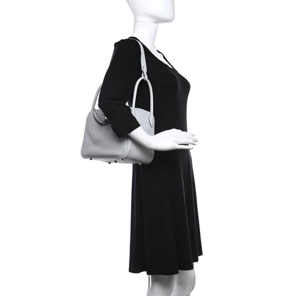 Hermes Taurillon Clemence Lindy 26 Bleu Pale 2 of 9