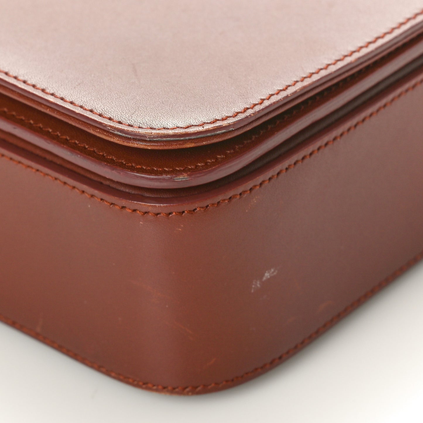 Textured Calfskin Medium Classic Monogram Universite Bag Dark Red