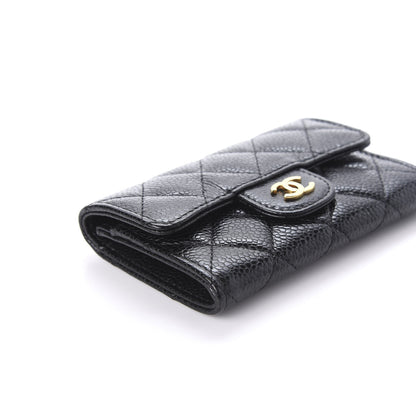 Chanel Caviar Quilted Flap Card Holder Black 8 of 9