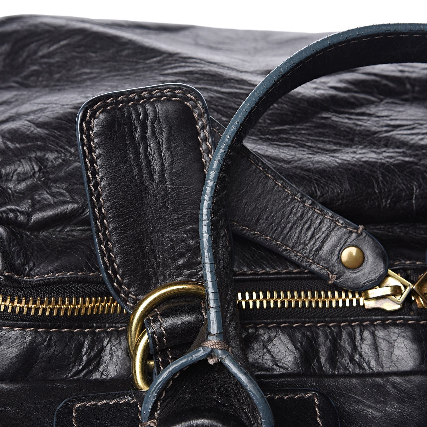 Chloe Calfskin Quilted Large Bay Tote Black 9 of 11