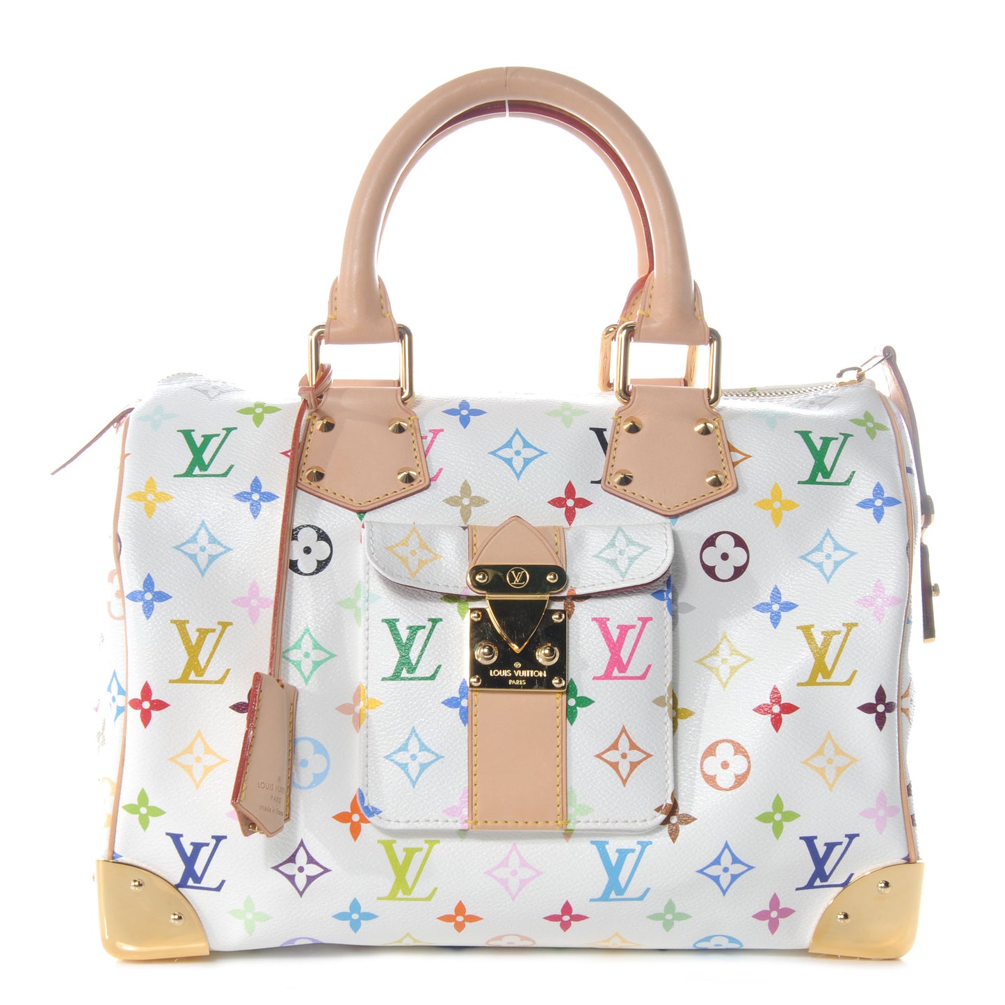 Monogram Multicolor Speedy 30 White