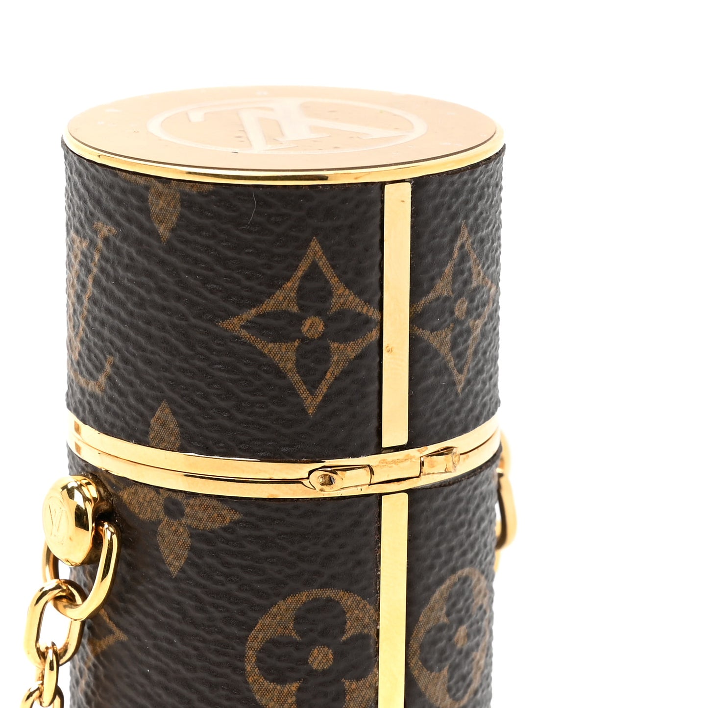Monogram Chain Lipstick Case