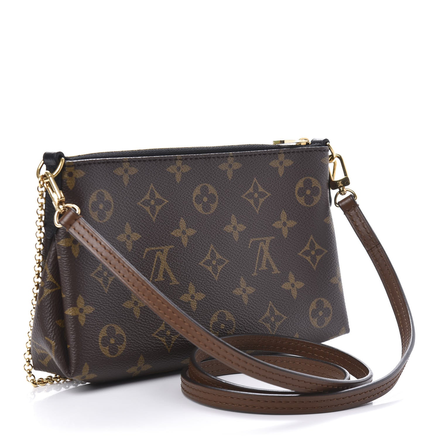 Louis Vuitton Monogram Pallas Clutch Black 3 of 11