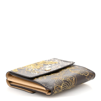 Louis Vuitton Monogram Dentelle Elise Wallet Gold 4 of 9