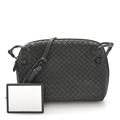 Bottega Veneta Nappa Intrecciato Nodini Crossbody Messenger New Light Grey 3 of 10