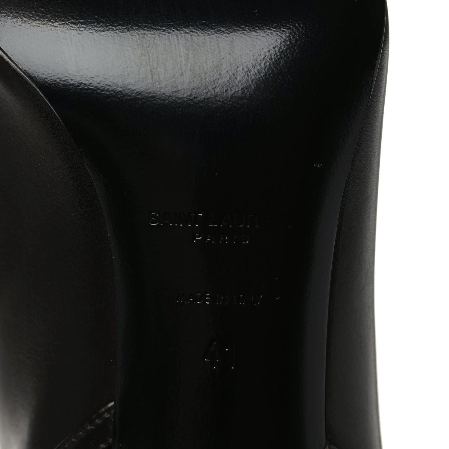 Saint Laurent Jane 90 Knee High Boots 41 Black 8 of 9