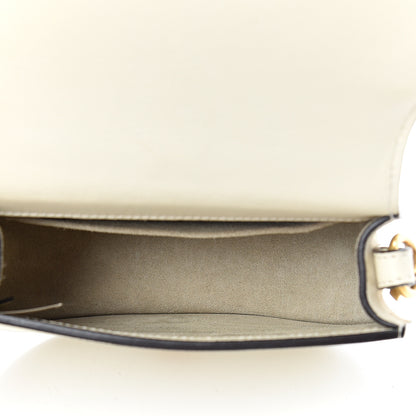 Chloe Calfskin Suede Small Nile Bracelet Bag Off White 4 of 9