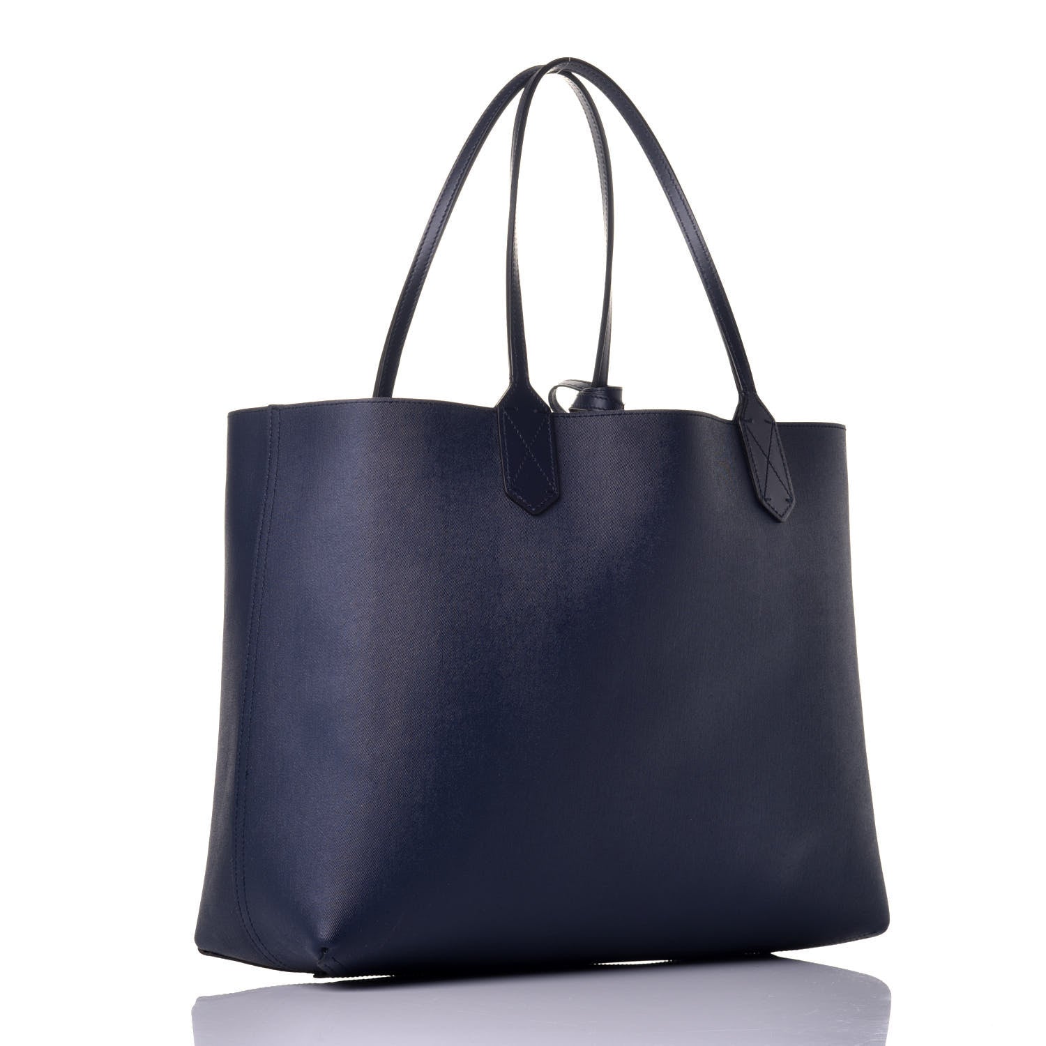 Gucci GG Supreme Monogram Blooms Medium Reversible Tote Beige Blue Navy 5 of 15