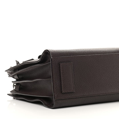 Saint Laurent Grained Calfskin Baby Supple Sac De Jour Bordeaux 10 of 12
