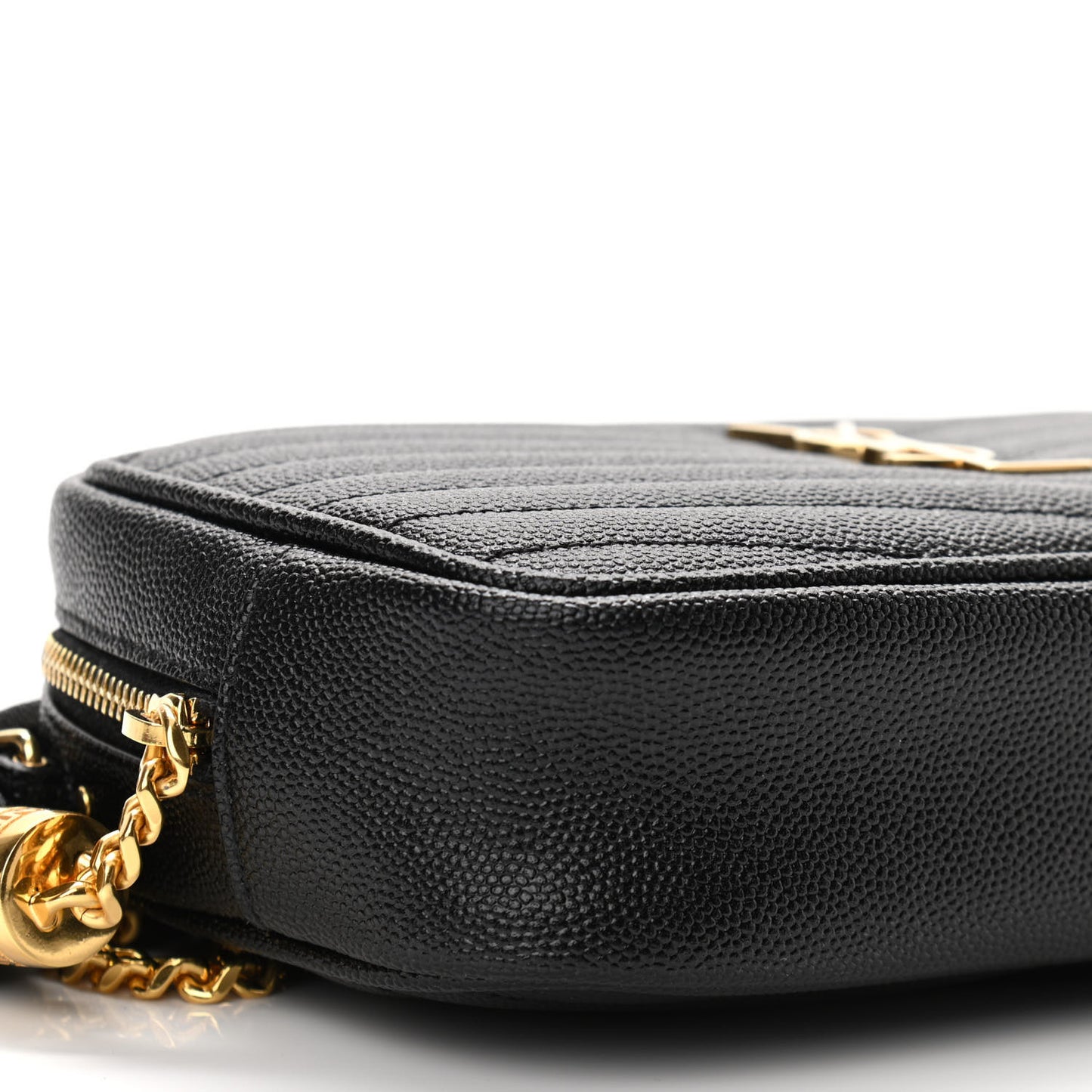 Grain De Poudre Matelasse Monogram Mini Lou Camera Bag Black