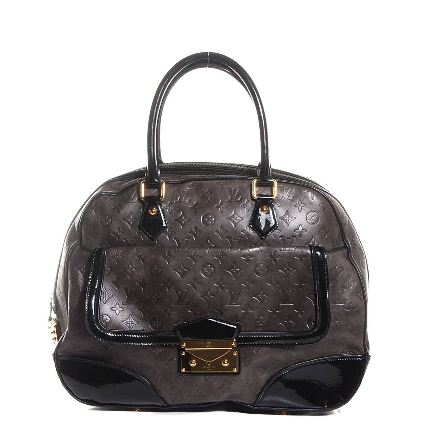 Monogram Embossed Cuir Alizee Grey