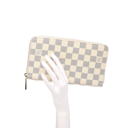 Louis Vuitton Damier Azur Zippy Organizer Wallet 2 of 9