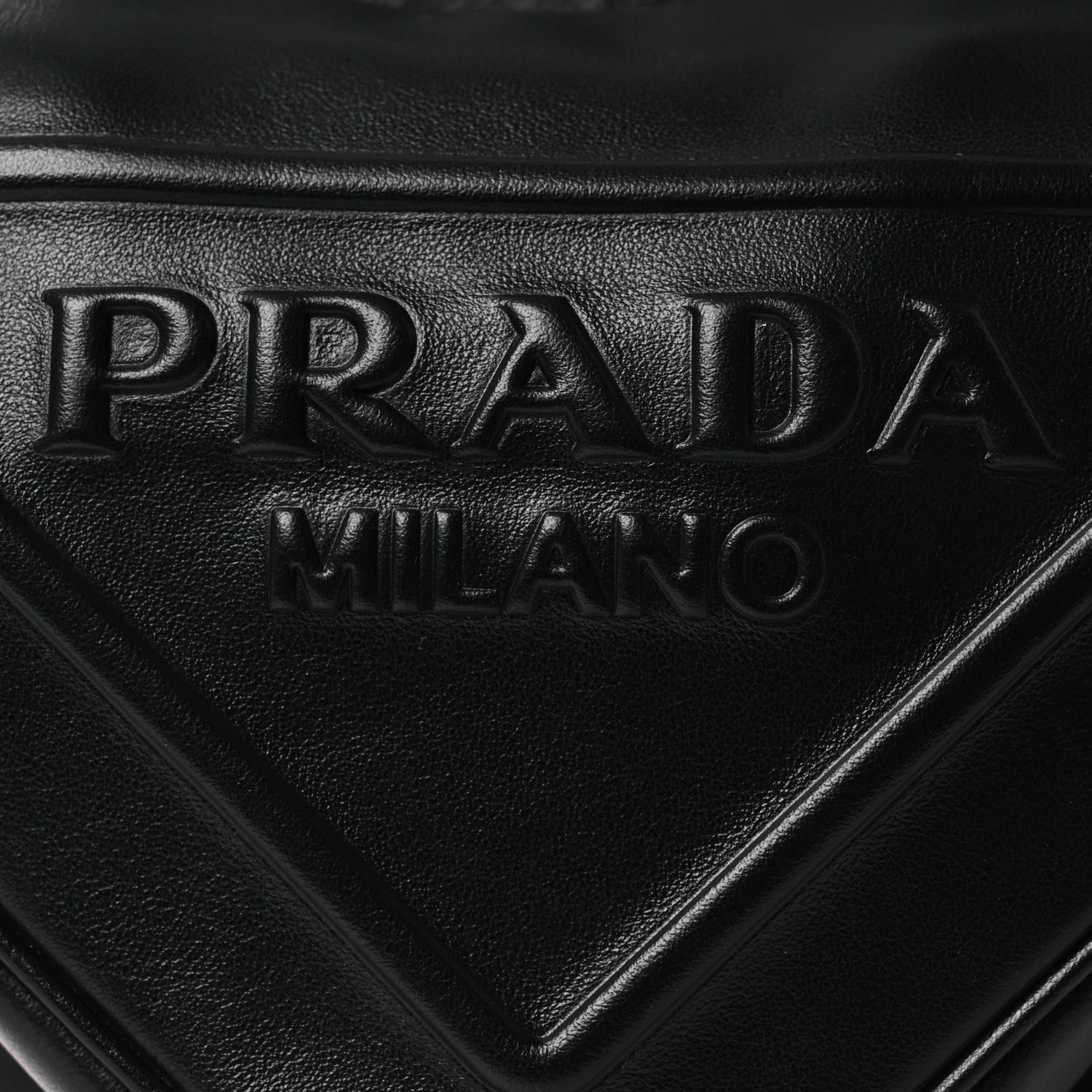 Prada Grace Lux Triangle Shoulder Bag Black 8 of 11