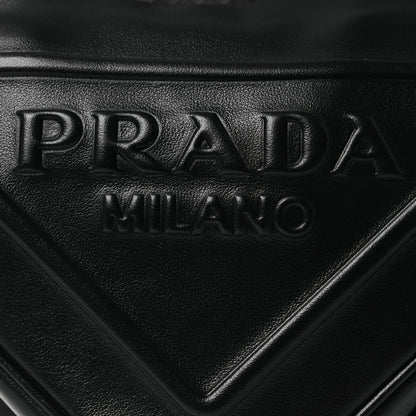 Prada Grace Lux Triangle Shoulder Bag Black 8 of 11