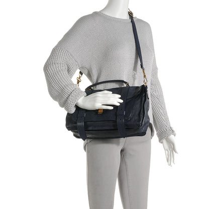 Proenza Schouler Lambskin PS1 Medium Satchel Midnight 2 of 8