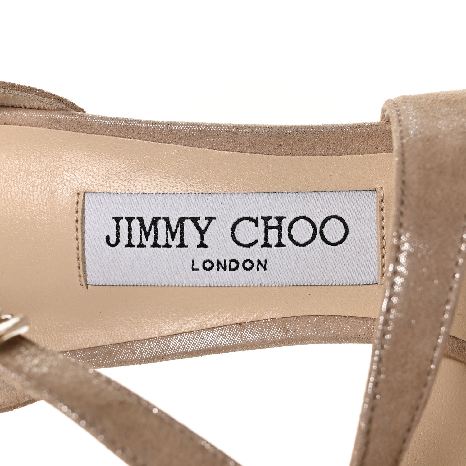 Jimmy Choo Suede Emily 65 Sandal 38 Sand 7 of 7