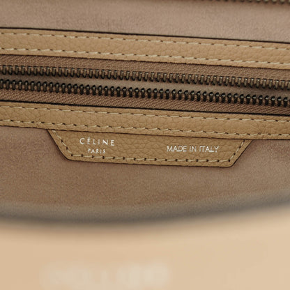 Celine Drummed Calfskin Mini Luggage Dune 6 of 8