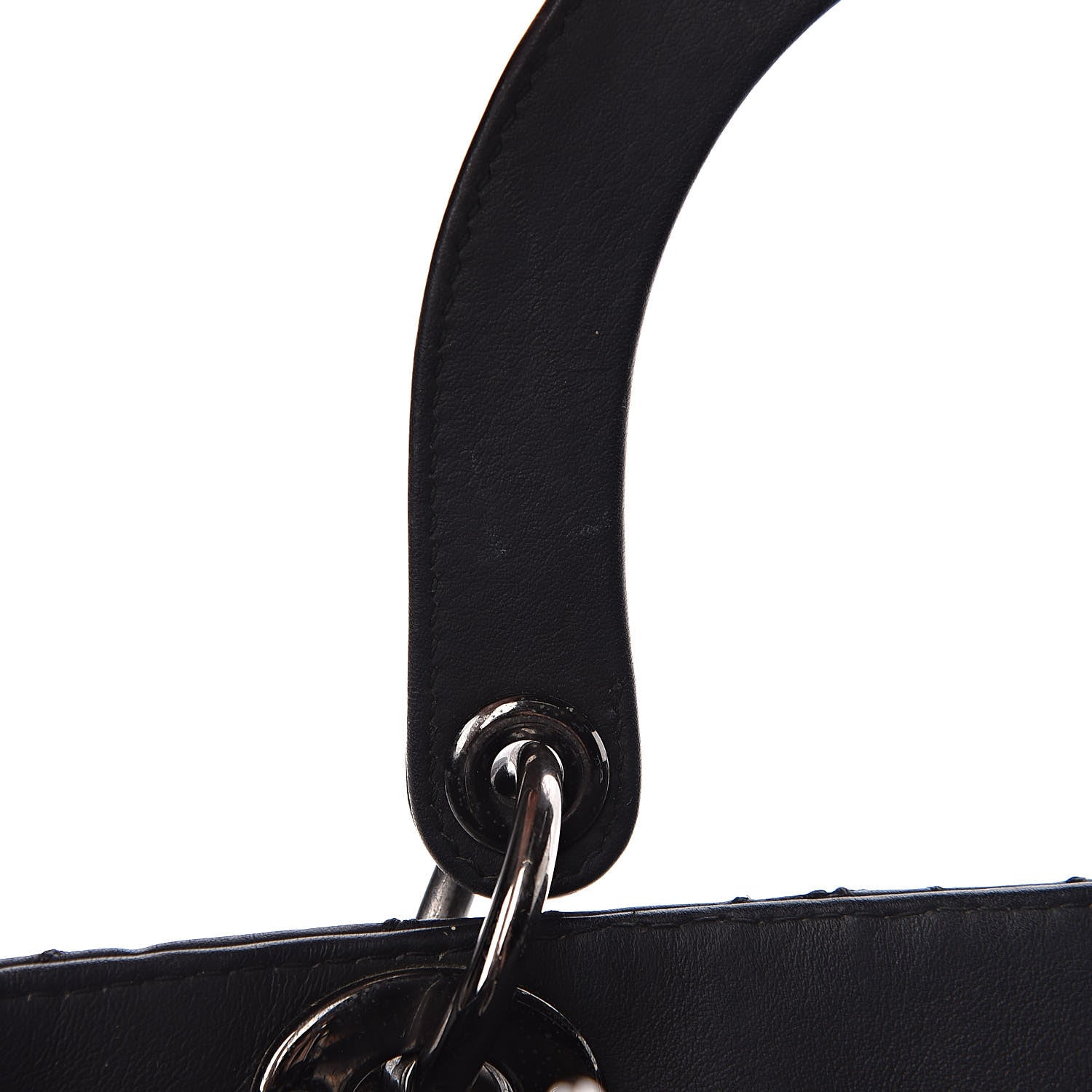 Christian Dior Calfskin Cannage Medium Anselm Reyle Lady Dior Black 12 of 14