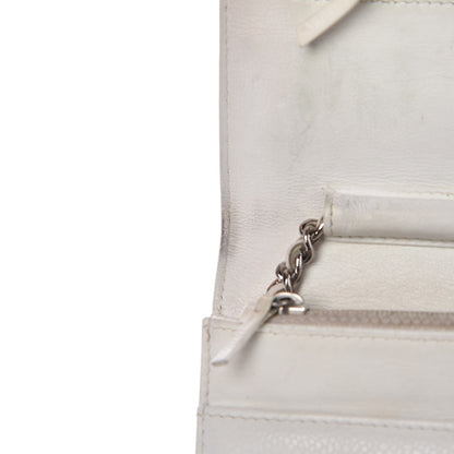 Chanel Caviar Timeless CC Wallet on Chain WOC White 13 of 13