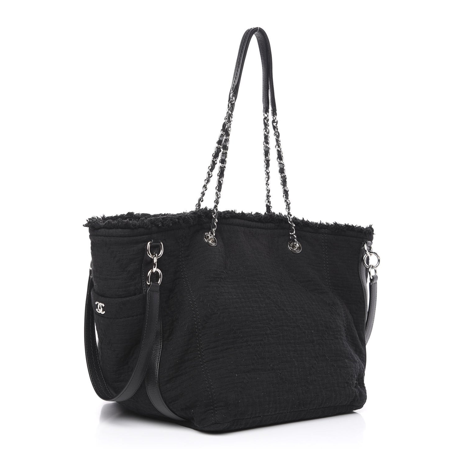 Canvas Small Double Face Tote Black