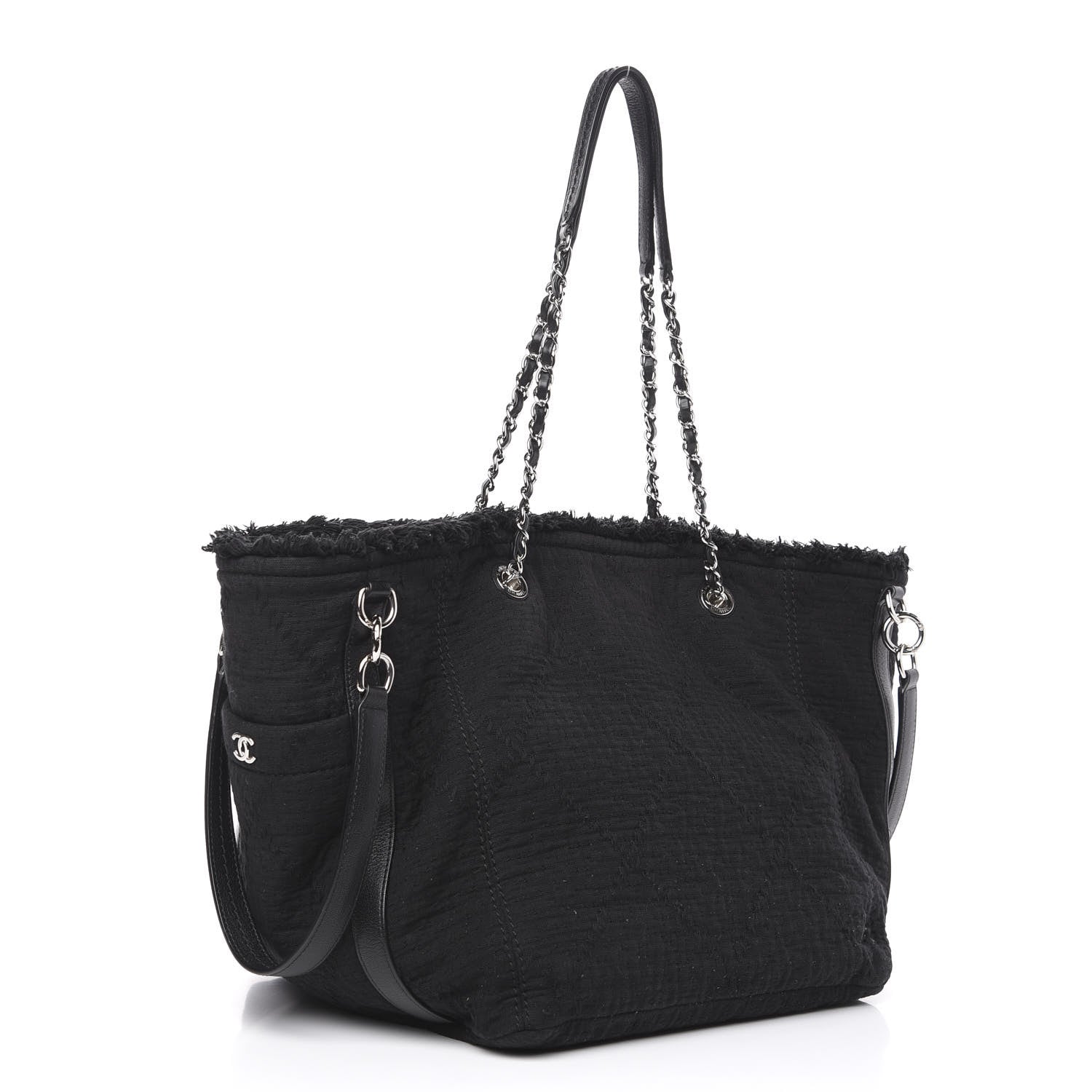 Chanel Canvas Small Double Face Tote Black 2 of 11