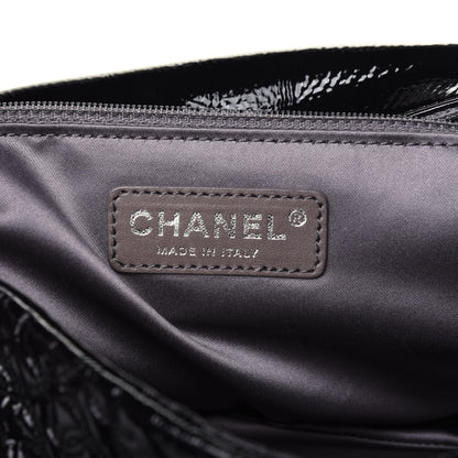 Chanel Vinyl Rock In Moscow Single Flap Black 7 of 12