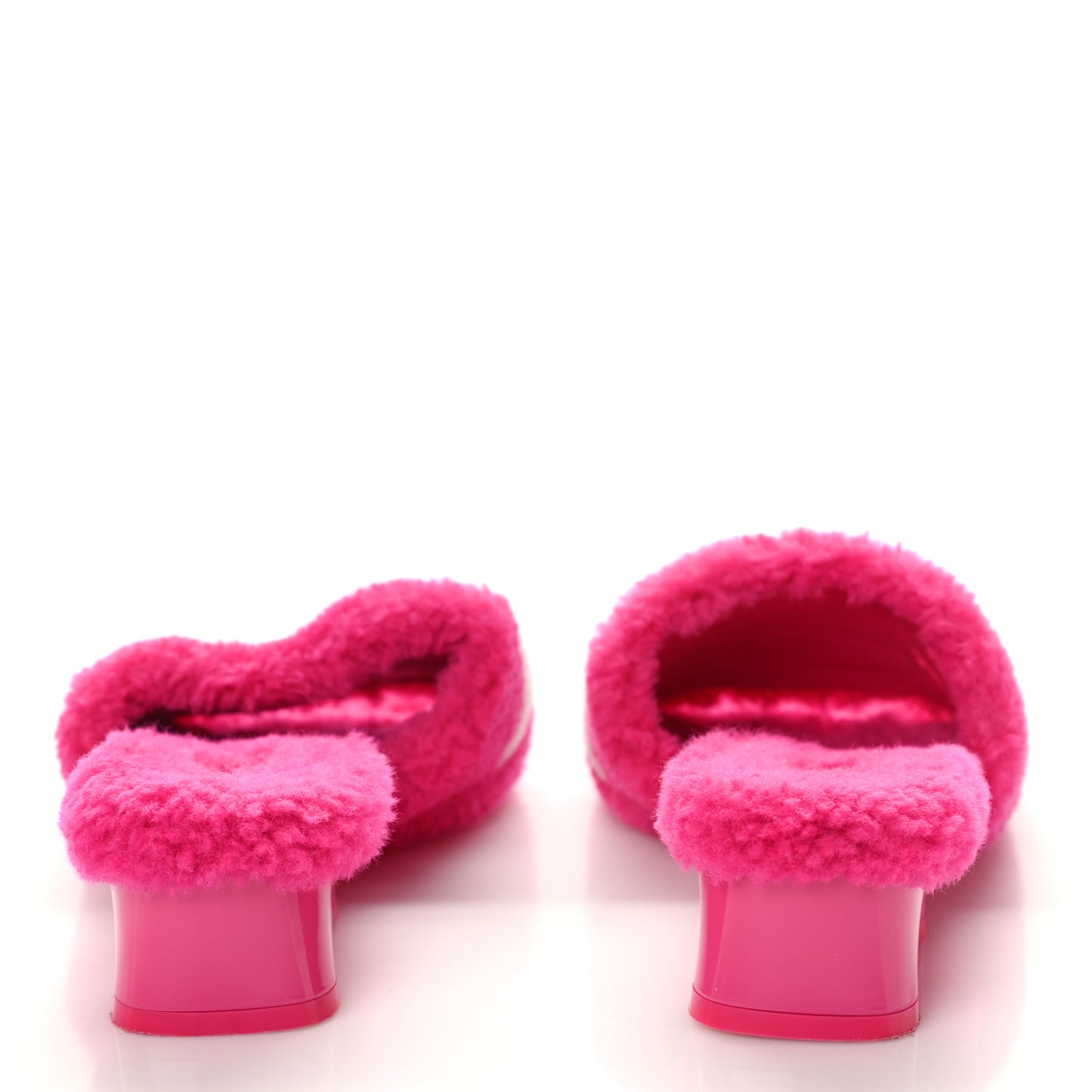 Shearling Magnetic Mule 39 Fuchsia Pink