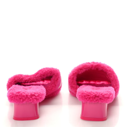Louis Vuitton Shearling Magnetic Mule 39 Fuchsia Pink 5 of 9