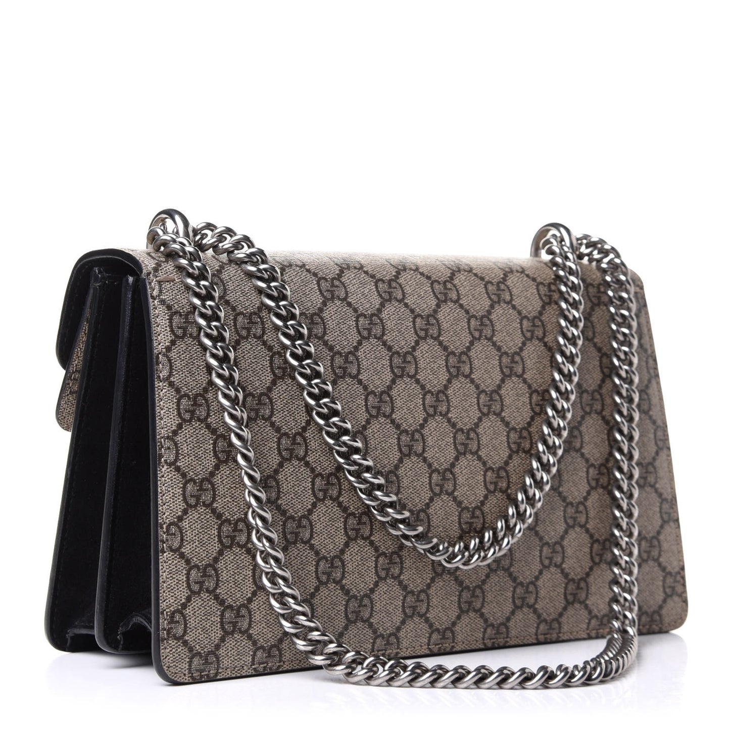 GG Supreme Monogram Small Dionysus Shoulder Bag Black