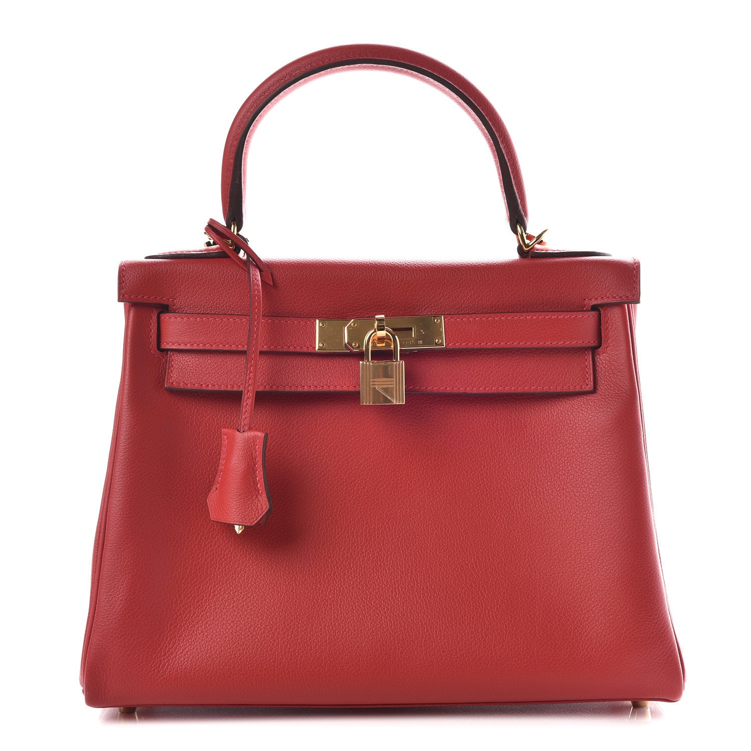 Hermes Evercolor Kelly Retourne 28 Rouge Casaque 1 of 39