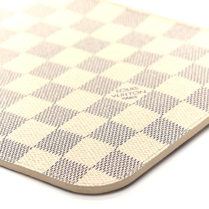 Louis Vuitton Damier Azur Neverfull MM GM Pochette Rose Ballerine 6 of 9
