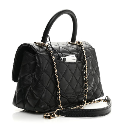 Chanel Caviar Quilted Mini Coco Handle Flap Black 3 of 11