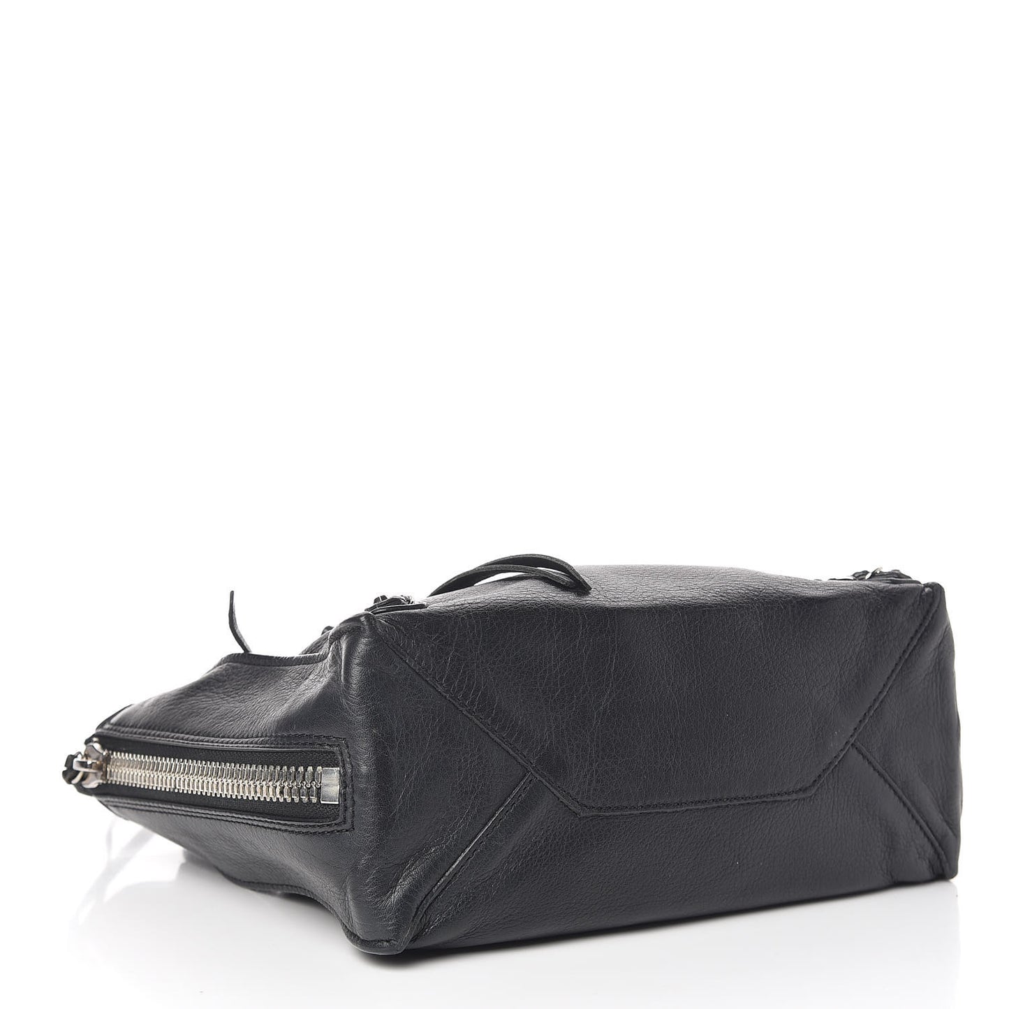 Calfskin Papier Mini A4 Tote Black