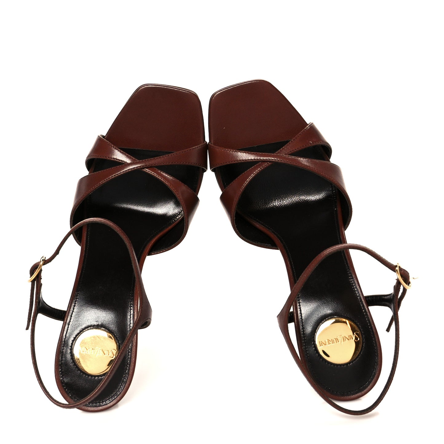 Smooth Calfskin Debbie 85 Platform Sandal 37.5 Aesthetic Brown