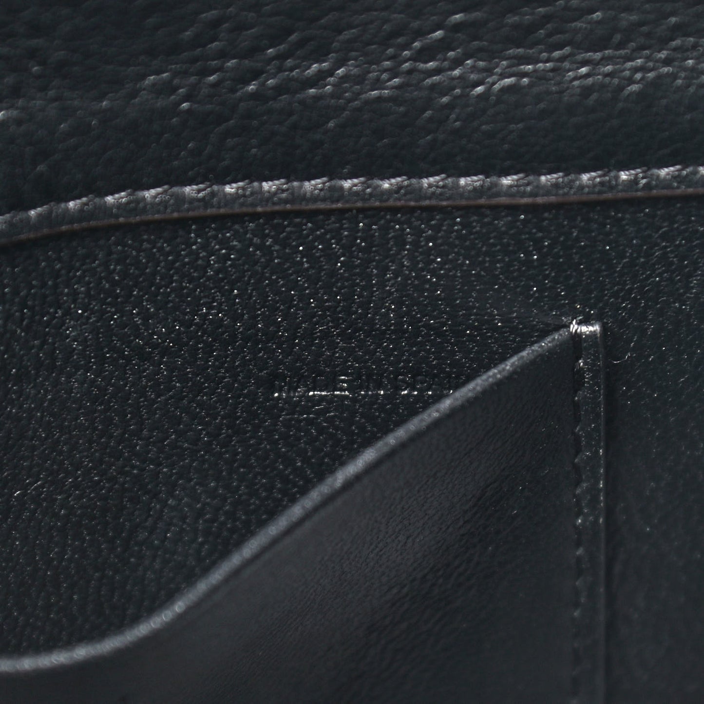 Calfskin Small Nile Bracelet Minaudiere Bag Black