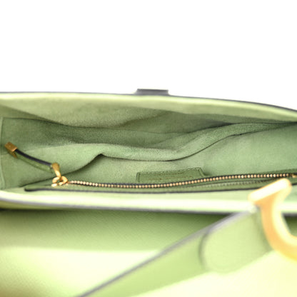 Christian Dior Grained Calfskin Saddle Bag Green 5 of 10