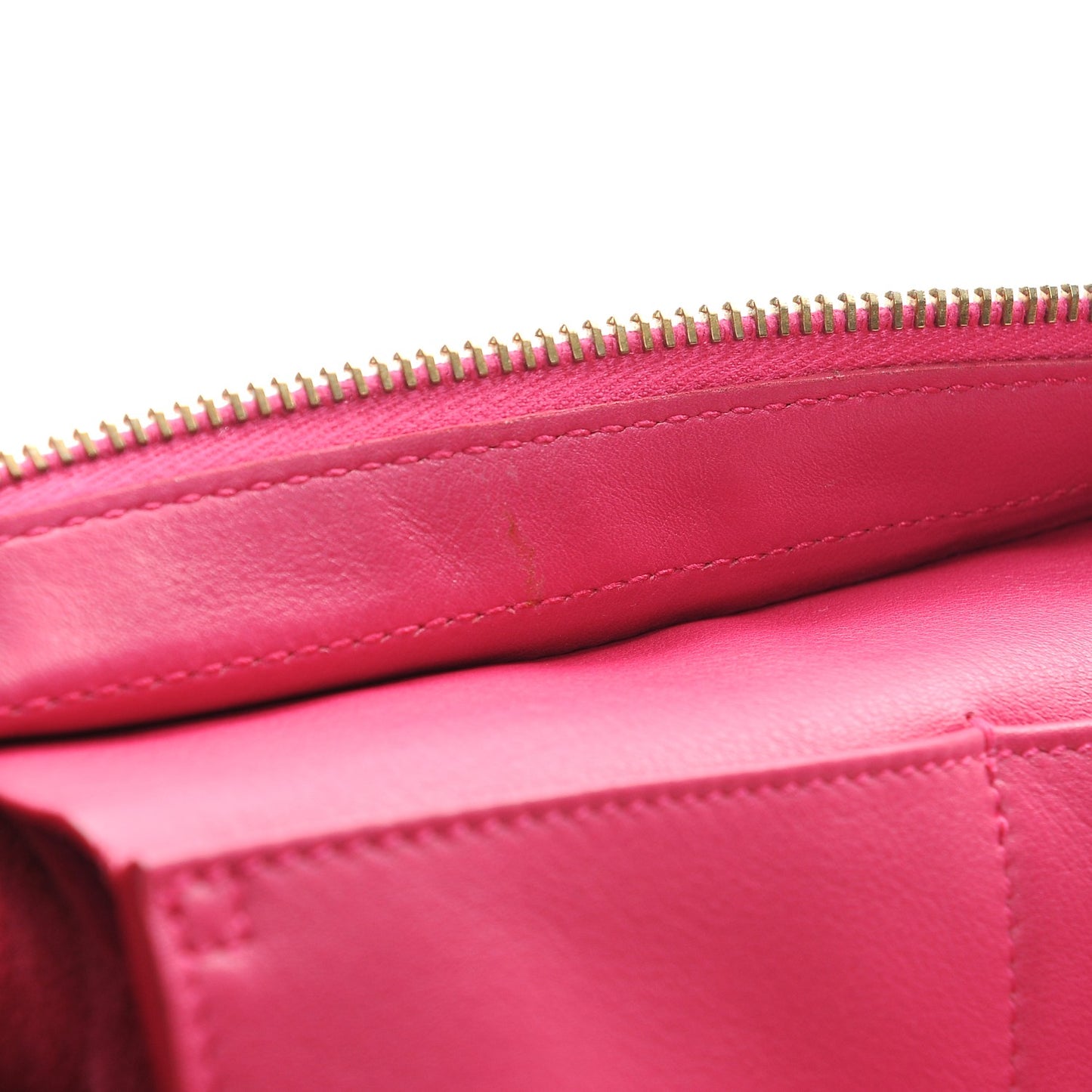 Calfskin Small Classic Y Cabas Fuchsia