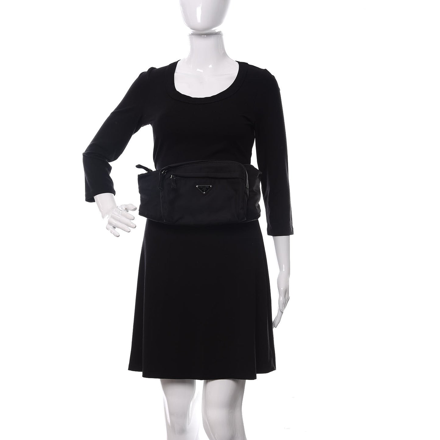 Tessuto Nylon Belt Bag Black