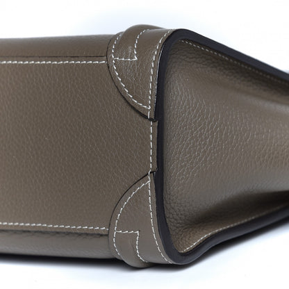 Celine Drummed Calfskin Nano Luggage Souris 11 of 11