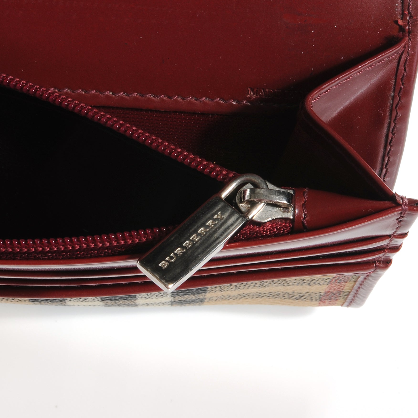 Burberry Haymarket Check Continental Wallet 6 of 6
