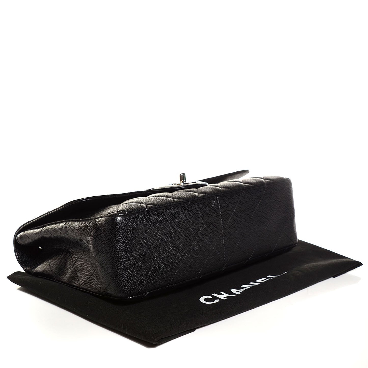 Caviar Quilted Jumbo Single Flap Black