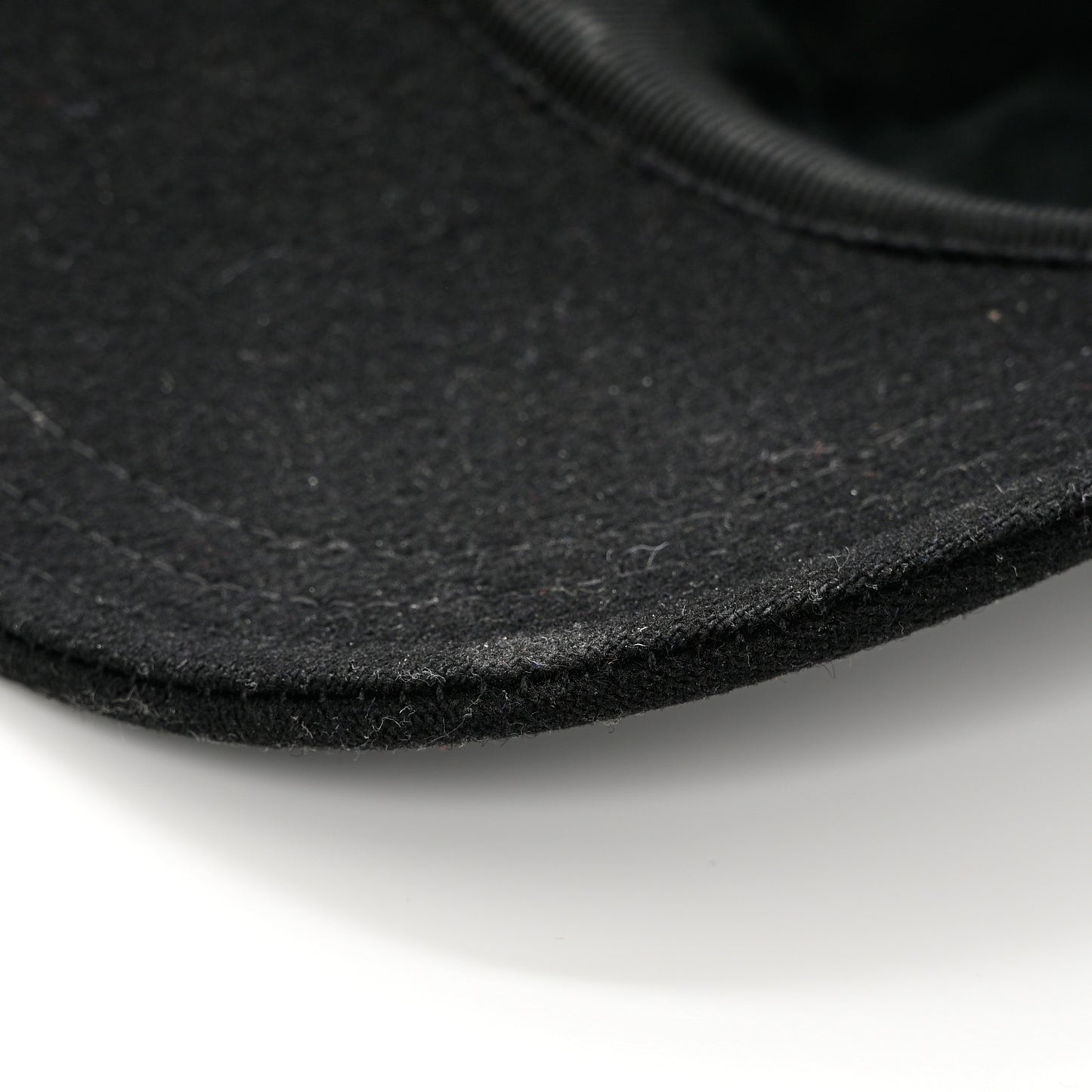 Tessuto Wool Baseball Cap S Black