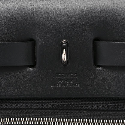 Hermes Military Toile Vache Hunter Herbag Zip Retourne 31 PM Black 11 of 16